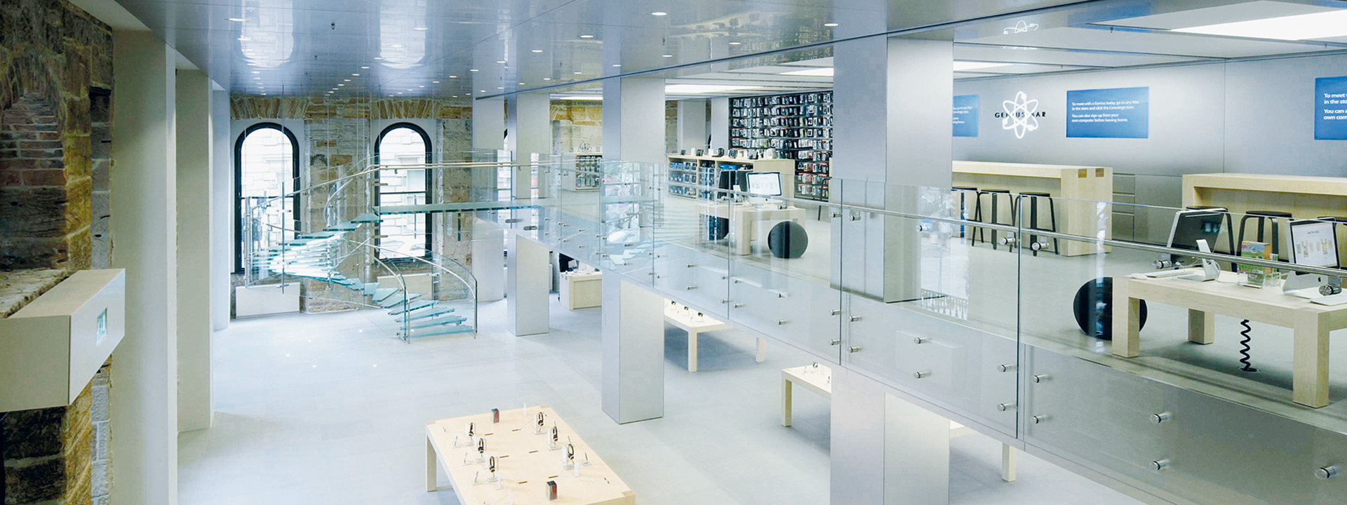 All-Glass Balustrade - Apple Store, Glasgow